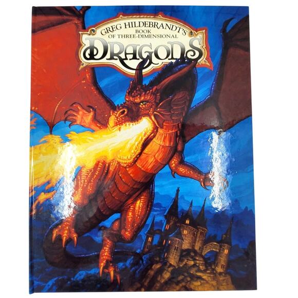 Fantasy Pop Up Dragons Book 1994 by Greg Hildebrandt Vintage Collectible 1-3 - Picture 1 of 8